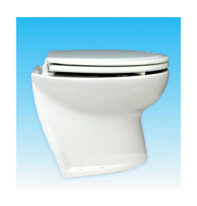 Jabsco De Luxe 14 elektr. toilet 24V, schuin met solenoid