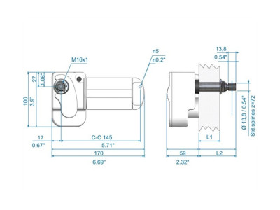 Ruitenwisser W.D. 24V-42mm