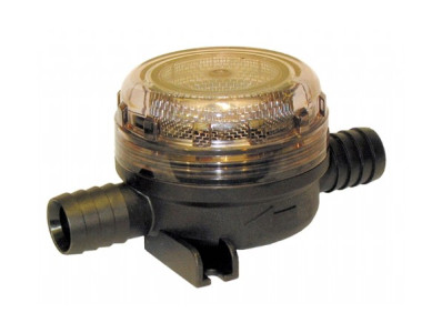 Jabsco Grof Filter Inline 19mm-3-4 slang-slang 20 Mesh