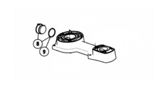 Jabsco O-ring+Plug Bayonet >2003 - nr 8-9