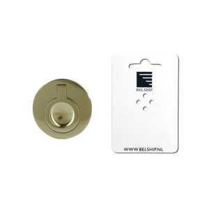LUIKRING ROND (BLIND) MESSING