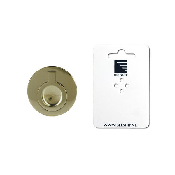 LUIKRING ROND (BLIND) MESSING