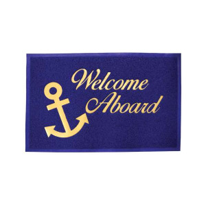 MAT WELCOME BLAUW 40 X 60CM