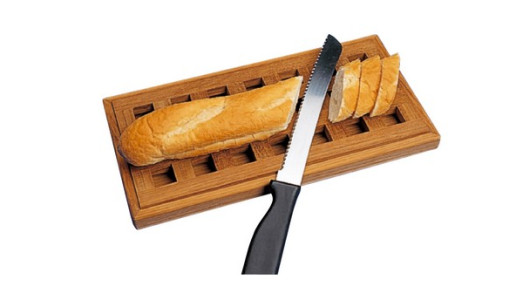 Teak snijplank met rooster
