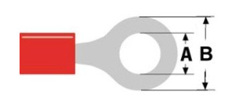 KABELSCHOEN RING 6MM ROOD 5