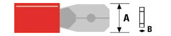5 KABELSCHOEN TONG 6.3MM BL