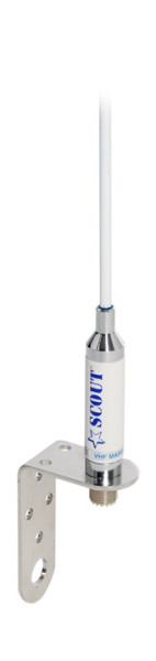 ANTENNE VHF WIT 0,9M +STEUN, EX. KABEL