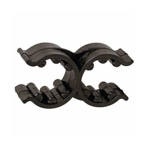 SUPPORT CLIP PLASTIC DUBBLE Ø18-25mm ZW