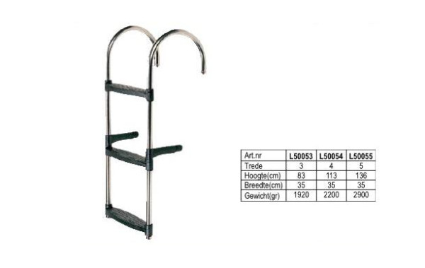 LADDER RVS 3 TREDEN