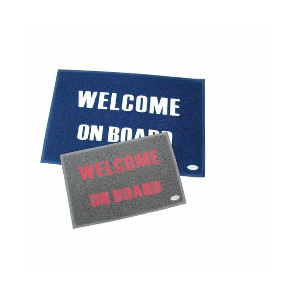 MAT WELCOME BLAUW 60 X 90CM