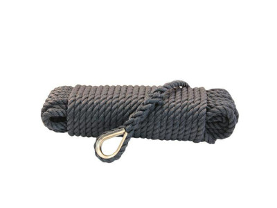 Ankerlijn polypropyleen 12mm zwart 30m