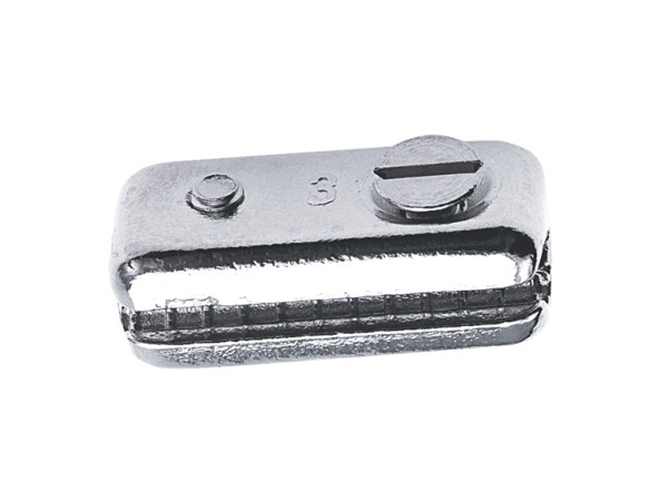 PL. DRAADKLEM 3MM VERCHROOMD