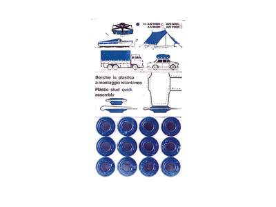 ZEILOGEN 15MM BLAUW (12ST)