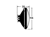 Lamp 118mm 12V-30W