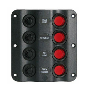 Schakelpaneel wave 4 schakelaars 12V