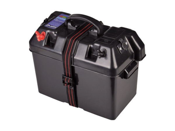 ACCUBAK MET QUICKFIT AANLSUITING MAX 30A & 2X12V EN ACCUTESTER