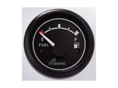WEMA TANKMETER FUEL ZWART