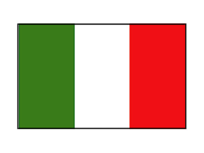 ITALIAANSE VLAG 20X30