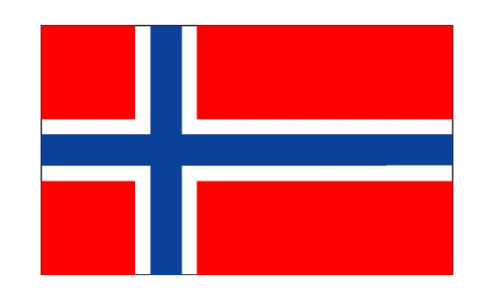 NOORSE VLAG 20X30