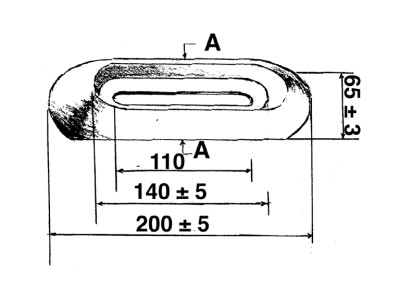 ANODE ALUMINIUM OPSCHROEFBAAR 0,6KG